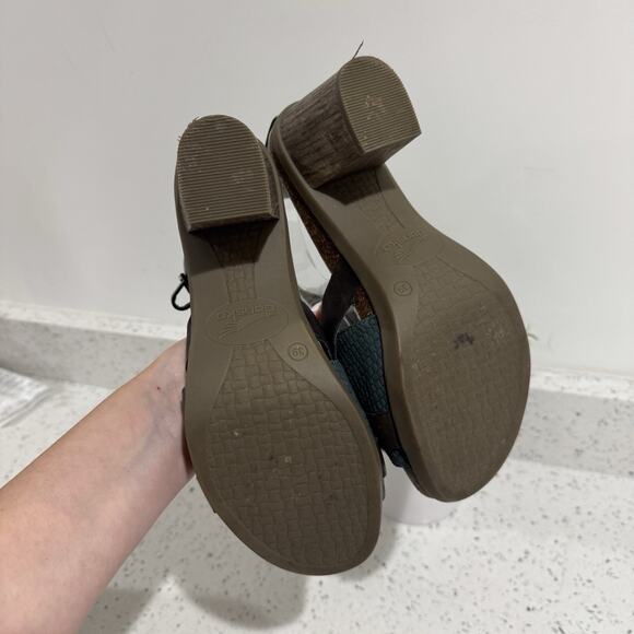 Dansko Dominique Leather T-Strap Sandal Size 39 CP - Picture 4 of 4